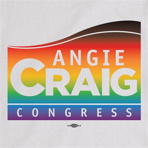Angie Pride Unisex And Womens White Tee Angie Craig For Congress