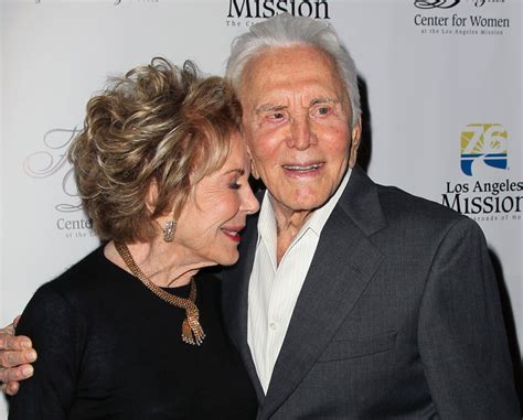 Kirk Douglas And Anne Buydens Long Term Celebrity Couples Pictures