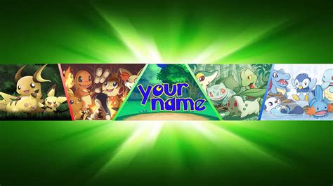 Free Pokemon Banner Template Download Tuturiol Youtube