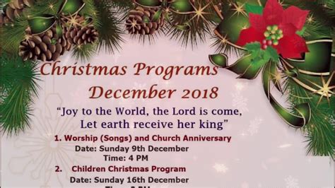 American Church Christmas Programs Youtube