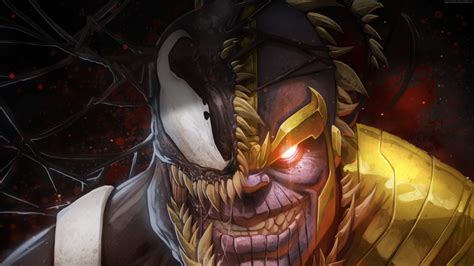 Wallpaper Marvel Comics Thanos Venom 4k Art Wallpaper Download