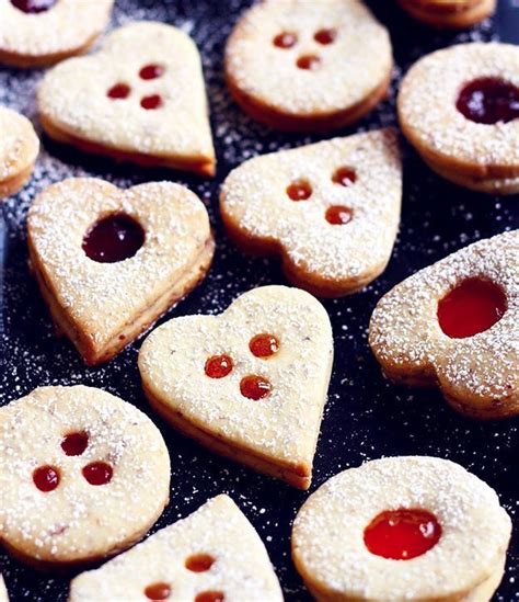 These raspberry thumbprint cookies are a delicious cookie combining the flavors of shortbread and raspberry and topped with a. Austrian Jam Cookies : Traditional Austrian Linzer Cookies ...