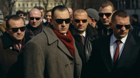 premium photo russian mafia in the 90s crime bosses reket bandits in russia bratki