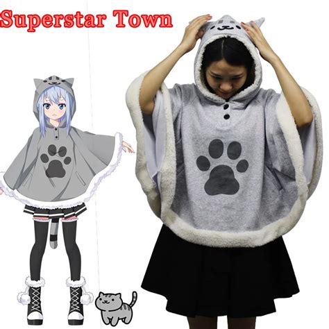 Buy Neko Atsume Cute Cat Backyard Cosplay Cloak