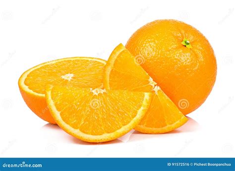 Orange Isolated On The White Background Stock Photo Image Of Healthy