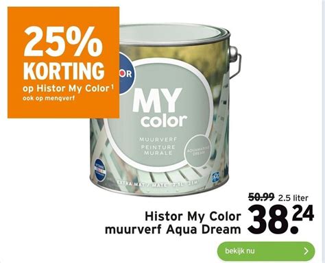 Histor My Color Muurverf Aqua Dream Aanbieding Bij Gamma