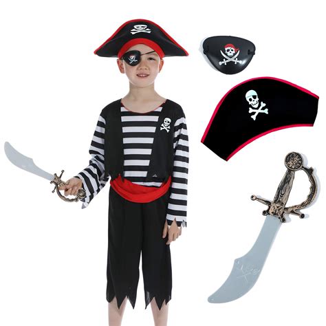 Buy Leadtex Childrens Pirate Costume Suit For Toddlers And Boys Girls