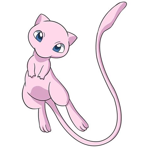 How To Draw Mew From Pokemon Really Easy Drawing Tutorial Pokemon