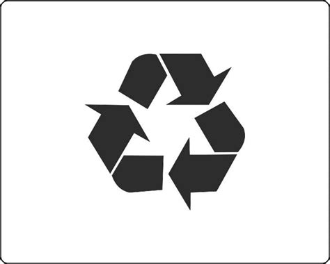 recycling logo stencil stencil warehouse