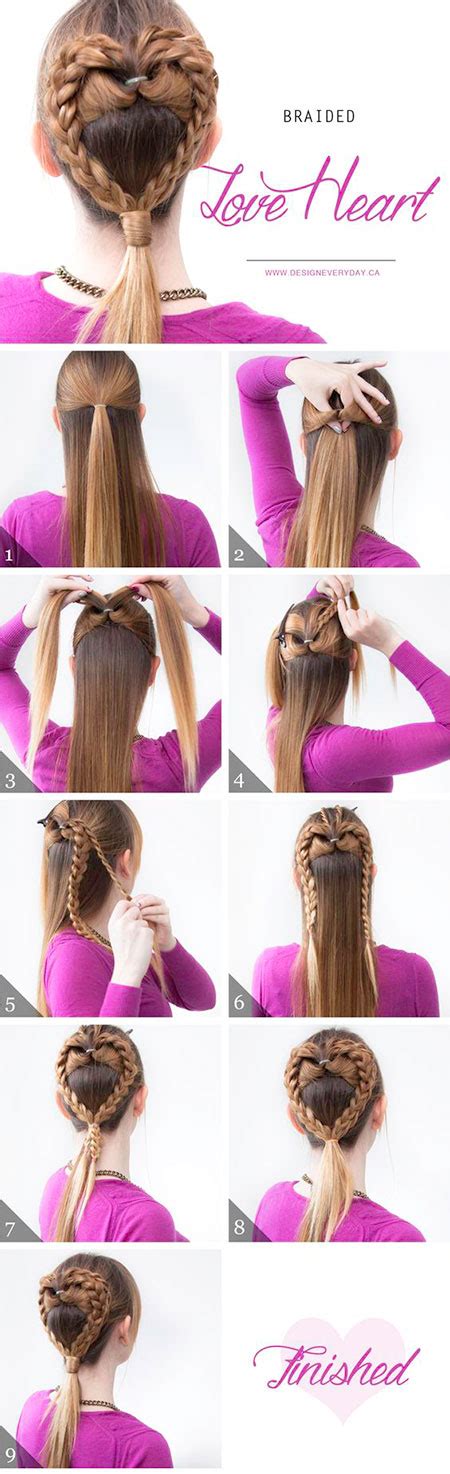 The fishtail braid is a classic braid that can be customized in so many ways for your tasting. Easy Valentine's Day Hairstyle Tutorials For Beginners ...