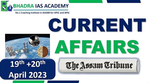 Assam Current Affairs The Assam Tribune Analysis 19 20 Apr 2023