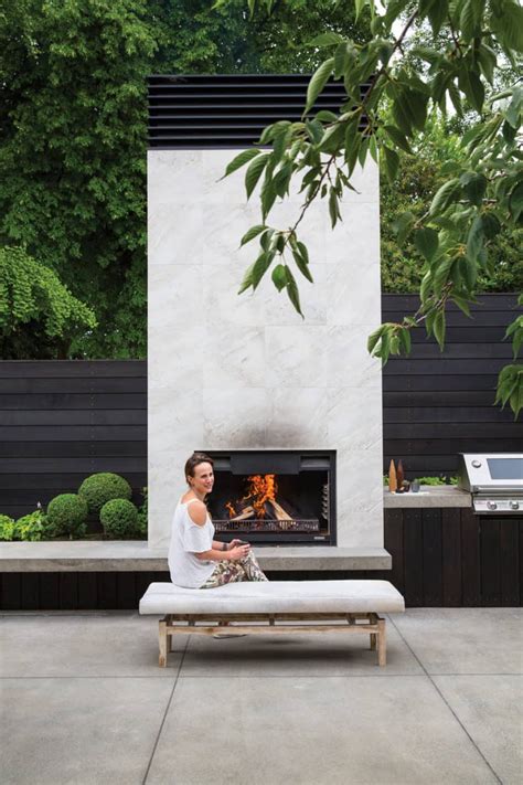 East Meets East Modern Outdoor Fireplace Outdoor Fireplace Patio Outdoor Fireplace