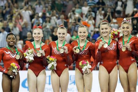 United States Wins Womens Team Gold At Gymnastics Worlds Espn