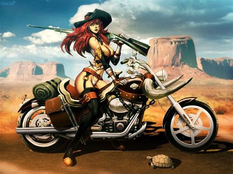 22 Best Animated Pin Up Girls On Motorcycles Images On Pinterest