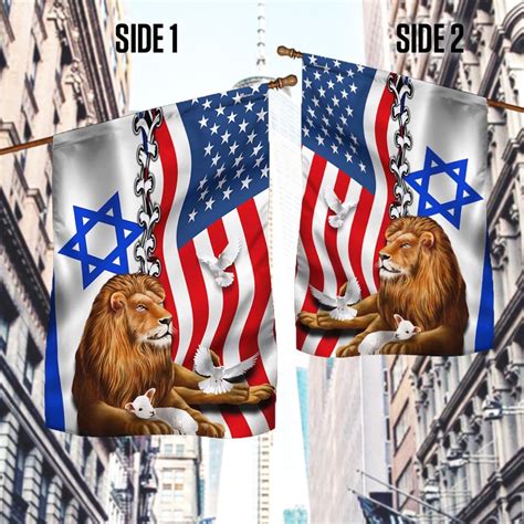 Jewish Israel Lion Of Judah Israel American Flag Mln1984f Flagwix