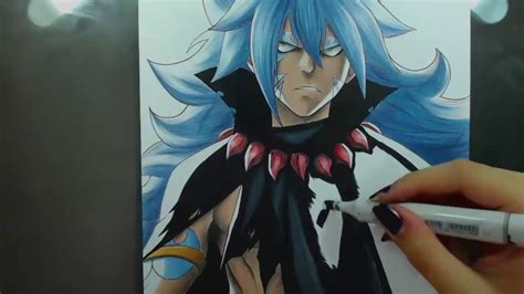 Speed Drawing Acnologia Human Form Fairy Tail Youtube