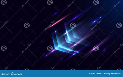 Modern Abstract Arrows High Speed Movement Colorful Dynamic Motion