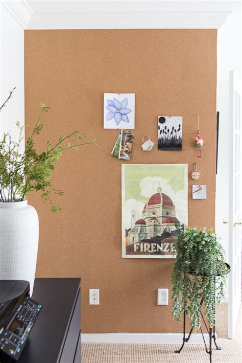 Home Office Reveal Just A Girl In 2020 Cork Board Ideas For Bedroom