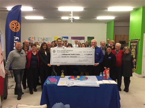 Our Donation To The Collingwood Youth Centre Rotary Club Of