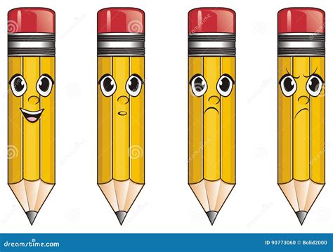 Four Different Pencils Stock Illustration Illustration Of Business