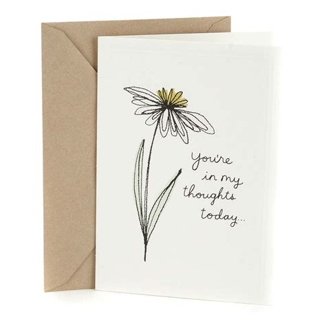 Hallmark In My Thoughts Sympathy Greeting Card