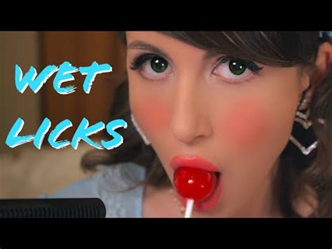 ASMR Wet Lollipop Sucking Licking Sounds