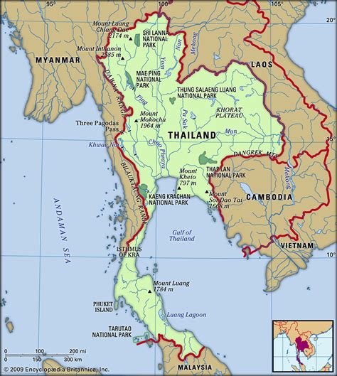 Thailand Map Equator Thailand Map Guide