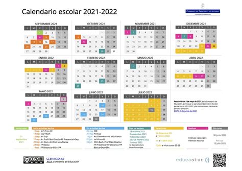 Calendario Escolar Calendario Escolar En Asturias El