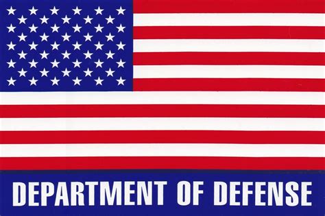 Department Of Defense Large American Flag Sticker Ff4