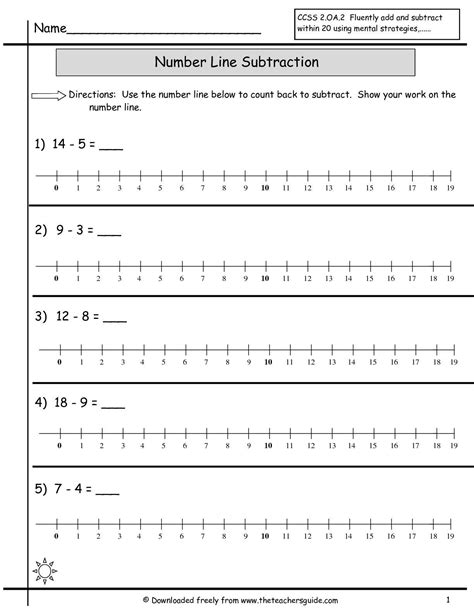 10 Blank Number Line Printable ~ Worksheets Printable