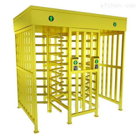 Two Way Full Height Gate Face Recognition Barrier Painted Turnstile