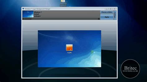 How To Change Your Windows 7 Logon Background Screen By Britec Youtube