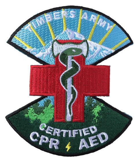 Certified Cpr Aed Die Cut Ptfc Patch Patrol