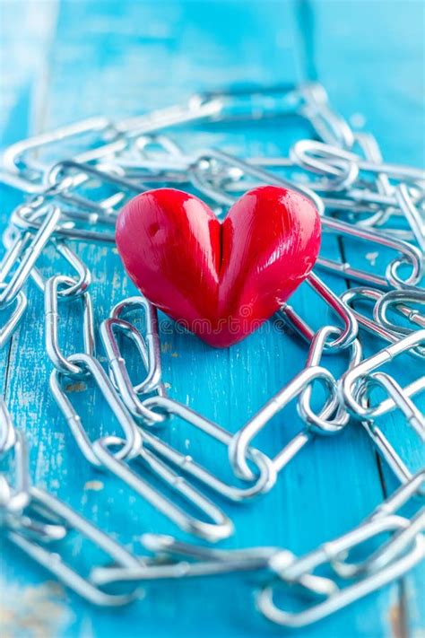 Heart With Chains Stock Image Image Of Jail Light Hand 65240237