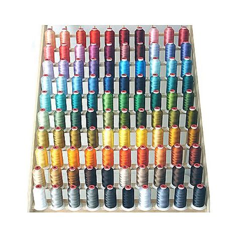 Threadelight 100 Cones Polyester Machine Embroidery Thread 1100yds 40wt
