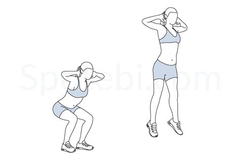 Jump Squat Illustrated Exercise Guide Workout Guide Jump Squats