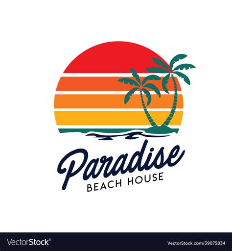 Free Sunset Beach Logo Design Nohat Cc