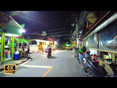 K Nightlife Koh Samui Lamai Walking Street Walking Tour Around Bars Dark Streets Of