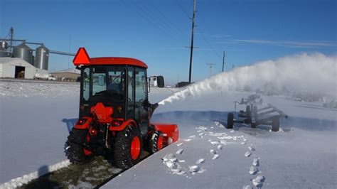 Kioti Ck2510 Tractor With 54 Snow Blower Youtube