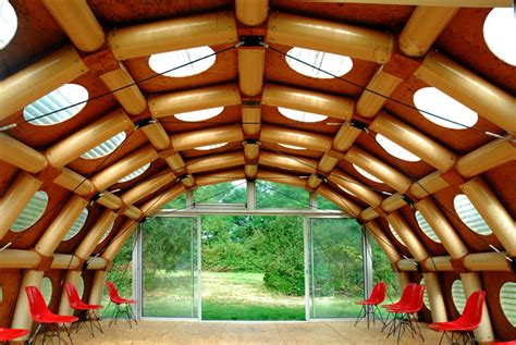 shigeru ban s paper pavilion is his first permanent building in europe