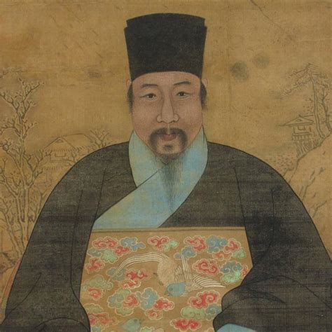 17th Century Chinese Ancestral Portrait On Silk Of A Ming