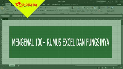 Mengenal Rumus Excel Dan Fungsinya Khosama Belajar Ngetik 103341 Hot