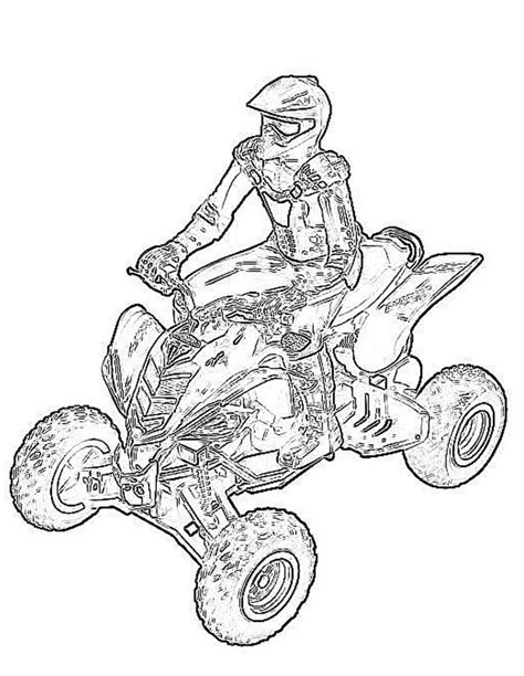 dessin à imprimer Dessin Moto Quad A Imprimer