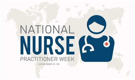 Vector Illustration On The Theme Of National Nurse Practitioner Week