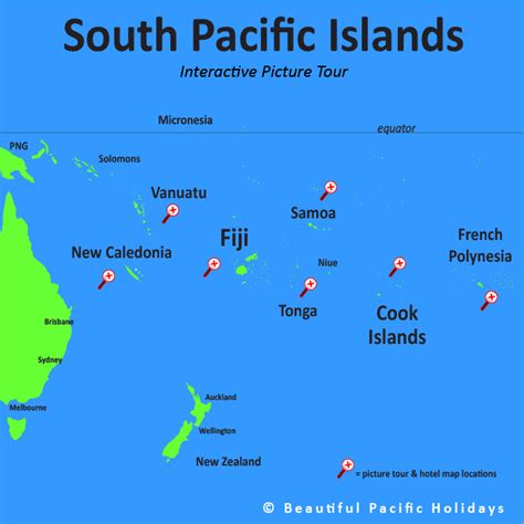 Map Of South Pacific Islands South Pacific Islands South Pacific