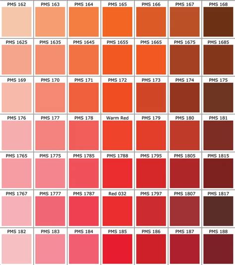 Image Result For Pantone Red Nuancier Pantone Palette De Couleurs