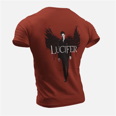 Lucifer T Shirt Lucifer Tom Ellis Red T Shirt Mbt Merchandise