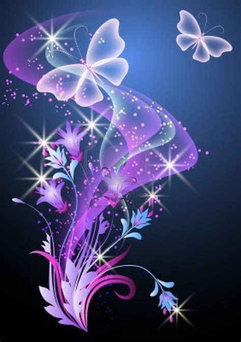 Purple Glitter Butterfly Wallpapers Top Free Purple