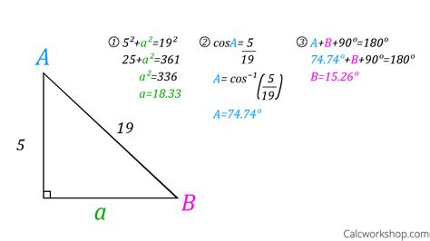 Since the missing side corresponds to side, rewrite the pythagorean theorem and solve for. SOHCAHTOA Explained (19 Step-by-Step Examples!)