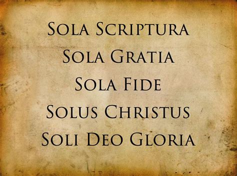 Sola Fide Sola Gratia